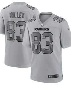 Las Vegas Raiders #83 Darren Waller Gray Atmosphere Fashion Game Jersey