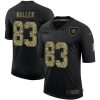Las Vegas Raiders #83 Darren Waller Nike 2020 Salute To Service Camo Limited NFL Jersey Black