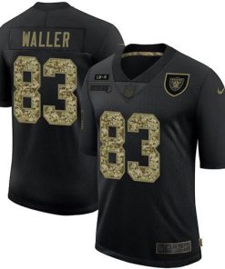 Las Vegas Raiders #83 Darren Waller Nike 2020 Salute To Service Camo Limited NFL Jersey Black