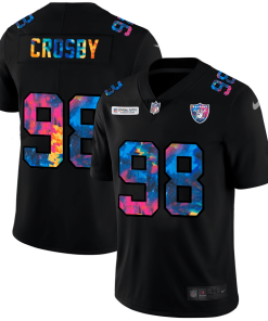Las Vegas Raiders #98 Maxx Crosby Nike Multi-Color Black 2020 NFL Crucial Catch Vapor Untouchable Limited Jersey