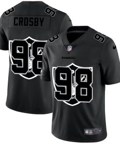 Las Vegas Raiders #98 Maxx Crosby Nike Team Logo Dual Overlap Limited NFL Jersey Black