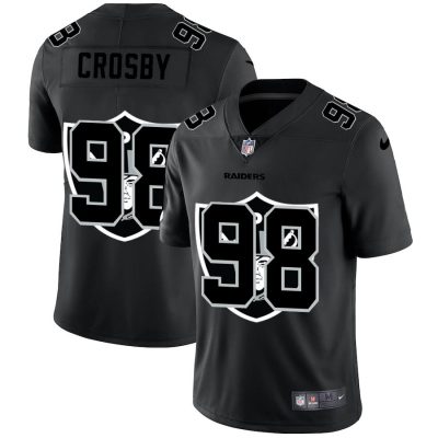 Las Vegas Raiders #98 Maxx Crosby Nike Team Logo Dual Overlap Limited NFL Jersey Black