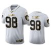 Las Vegas Raiders #98 Maxx Crosby Nike White Golden Edition Vapor Limited NFL 100 Jersey