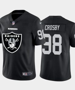 Las Vegas Raiders #98 Maxx Crosby Black Nike Big Team Logo Vapor Limited NFL Jersey