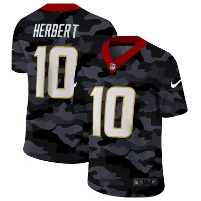 Los Angeles Chargers #10 Justin Herbert Nike 2020 Black CAMO Vapor Untouchable Limited Stitched NFL Jersey