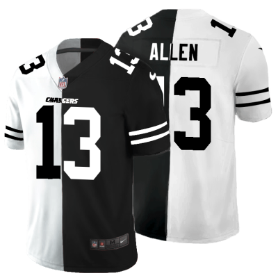 Los Angeles Chargers #13 Keenan Allen Black V White Peace Split Nike Vapor Untouchable Limited NFL Jersey