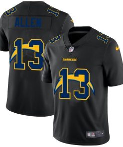 Los Angeles Chargers #13 Keenan Allen Nike Team Logo Dual Overlap Limited NFL Jersey Black
