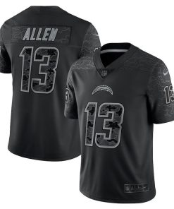 Los Angeles Chargers #13 Keenan Allen Black Nike NFL Black Reflective Limited Jersey