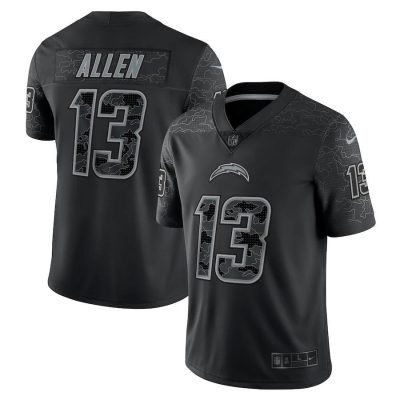 Los Angeles Chargers #13 Keenan Allen Black Nike NFL Black Reflective Limited Jersey