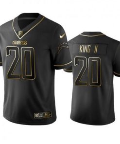Los Angeles Chargers #20 Desmond King Stitched NFL Vapor Untouchable Limited Black Golden Jersey