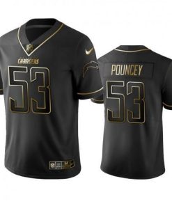 Los Angeles Chargers #53 Mike Pouncey Stitched NFL Vapor Untouchable Limited Black Golden Jersey