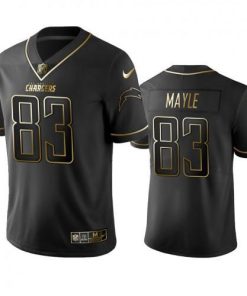 Los Angeles Chargers #83 Vince Mayle Stitched NFL Vapor Untouchable Limited Black Golden Jersey