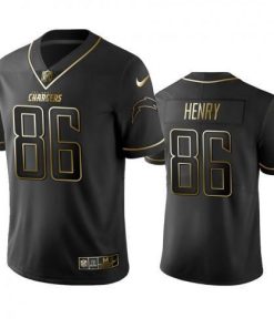Los Angeles Chargers #86 Hunter Henry Stitched NFL Vapor Untouchable Limited Black Golden Jersey