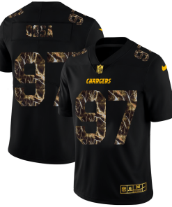 Los Angeles Chargers #97 Joey Bosa Black Nike Flocked Lightning Vapor Limited NFL Jersey