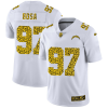 Los Angeles Chargers #97 Joey Bosa Nike Flocked Leopard Print Vapor Limited NFL Jersey White