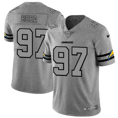 Los Angeles Chargers #97 Joey Bosa Nike Gray Gridiron II Vapor Untouchable Limited NFL Jersey