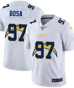 Los Angeles Chargers #97 Joey Bosa White Nike Team Logo Dual Overlap Limited NFL Jersey