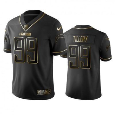 Los Angeles Chargers #99 Jerry Tillery Stitched NFL Vapor Untouchable Limited Black Golden Jersey