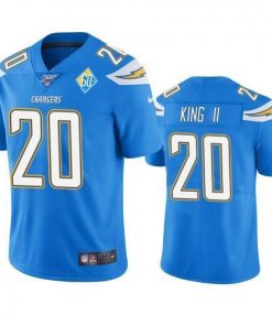 Los Angeles Los Angeles Chargers #20 Desmond King Light Blue 60th Anniversary Vapor Limited NFL Jersey