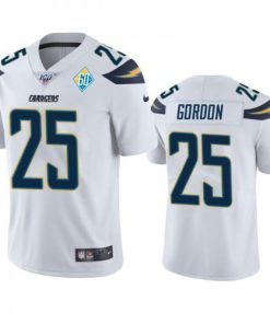 Los Angeles Los Angeles Chargers #25 Melvin Gordon White 60th Anniversary Vapor Limited NFL Jersey