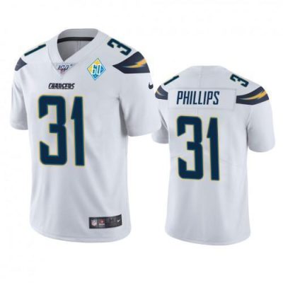 Los Angeles Los Angeles Chargers #31 Adrian Phillips White 60th Anniversary Vapor Limited NFL Jersey
