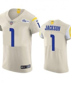 Los Angeles Rams #1 Desean Jackson Nike Vapor Elite Player NFL Jersey - Bone