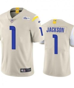 Los Angeles Rams #1 Desean Jackson Nike Vapor Limited NFL Jersey - Bone