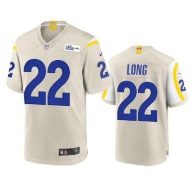 Los Angeles Rams #22 David Long Nike Game NFL Jersey - Bone