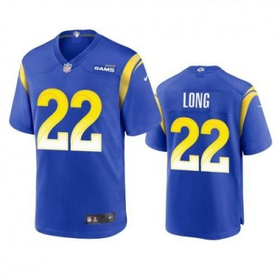 Los Angeles Rams #22 David Long Nike Game NFL Jersey - Royal