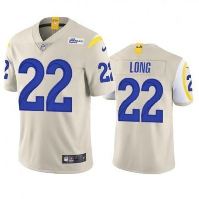 Los Angeles Rams #22 David Long Nike Vapor Limited NFL Jersey - Bone