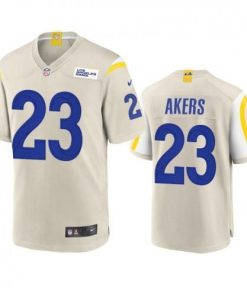 Los Angeles Rams #23 Cam Akers Nike Game NFL Jersey - Bone