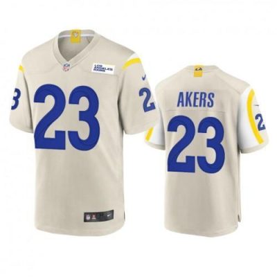 Los Angeles Rams #23 Cam Akers Nike Game NFL Jersey - Bone
