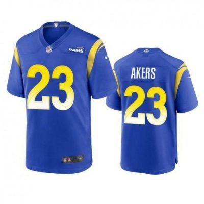 Los Angeles Rams #23 Cam Akers Nike Game NFL Jersey - Royal