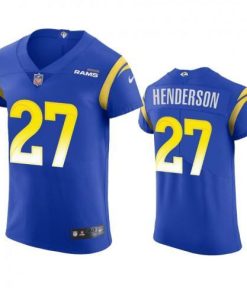 Los Angeles Rams #27 Darrell Henderson Nike Vapor Elite Player NFL Jersey - Royal