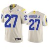 Los Angeles Rams #27 Darrell Henderson Nike Vapor Limited NFL Jersey - Bone