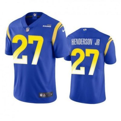 Los Angeles Rams #27 Darrell Henderson Jr. Nike Vapor Limited NFL Jersey - Royal