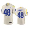 Los Angeles Rams #48 Chris Garrett Super Bowl LVI Patch Nike Game NFL Jersey - Bone