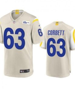Los Angeles Rams #63 Austin Corbett Nike Game NFL Jersey - Bone