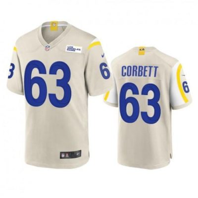 Los Angeles Rams #63 Austin Corbett Nike Game NFL Jersey - Bone
