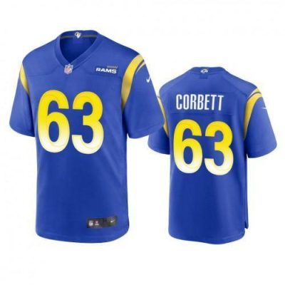 Los Angeles Rams #63 Austin Corbett Nike Game NFL Jersey - Royal
