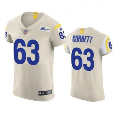 Los Angeles Rams #63 Austin Corbett Nike Vapor Elite Player NFL Jersey - Bone