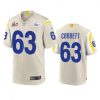 Los Angeles Rams #63 Austin Corbett Super Bowl LVI Patch Nike Game NFL Jersey - Bone