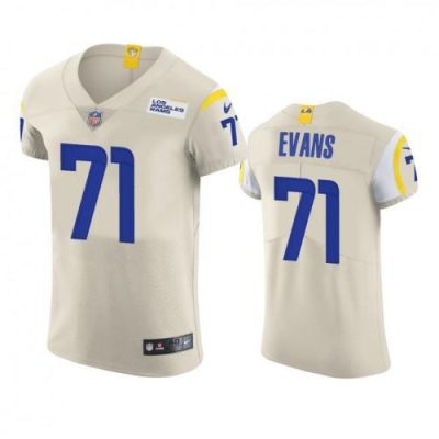 Los Angeles Rams #71 Bobby Evans Nike Vapor Elite Player NFL Jersey - Bone