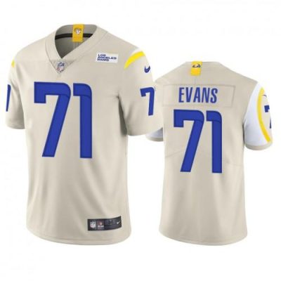 Los Angeles Rams #71 Bobby Evans Nike Vapor Limited NFL Jersey - Bone
