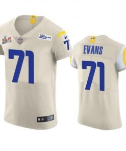 Los Angeles Rams #71 Bobby Evans Super Bowl LVI Patch Nike Vapor Elite Player NFL Jersey - Bone