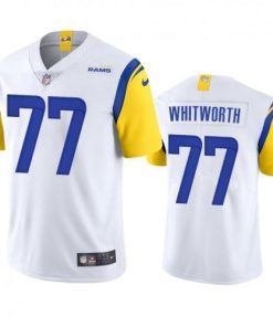 Los Angeles Rams #77 Andrew Whitworth Nike Alternate Vapor Limited NFL Jersey - White
