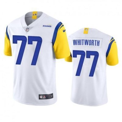 Los Angeles Rams #77 Andrew Whitworth Nike Alternate Vapor Limited NFL Jersey - White