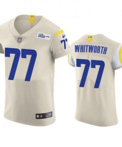 Los Angeles Rams #77 Andrew Whitworth Nike Vapor Elite Player NFL Jersey - Bone