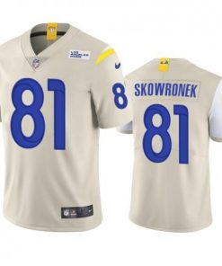 Los Angeles Rams #81 Ben Skowronek Nike Vapor Limited NFL Jersey - Bone