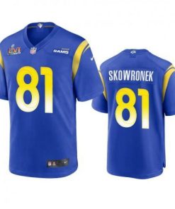 Los Angeles Rams #81 Ben Skowronek Super Bowl LVI Patch Nike Game NFL Jersey - Royal